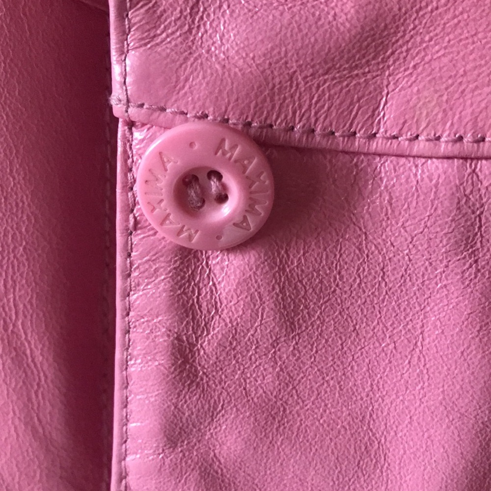Wilsons Leather | 100% Leather Like New Maxima Pink Jacket Size Medium - Picture 5 of 11